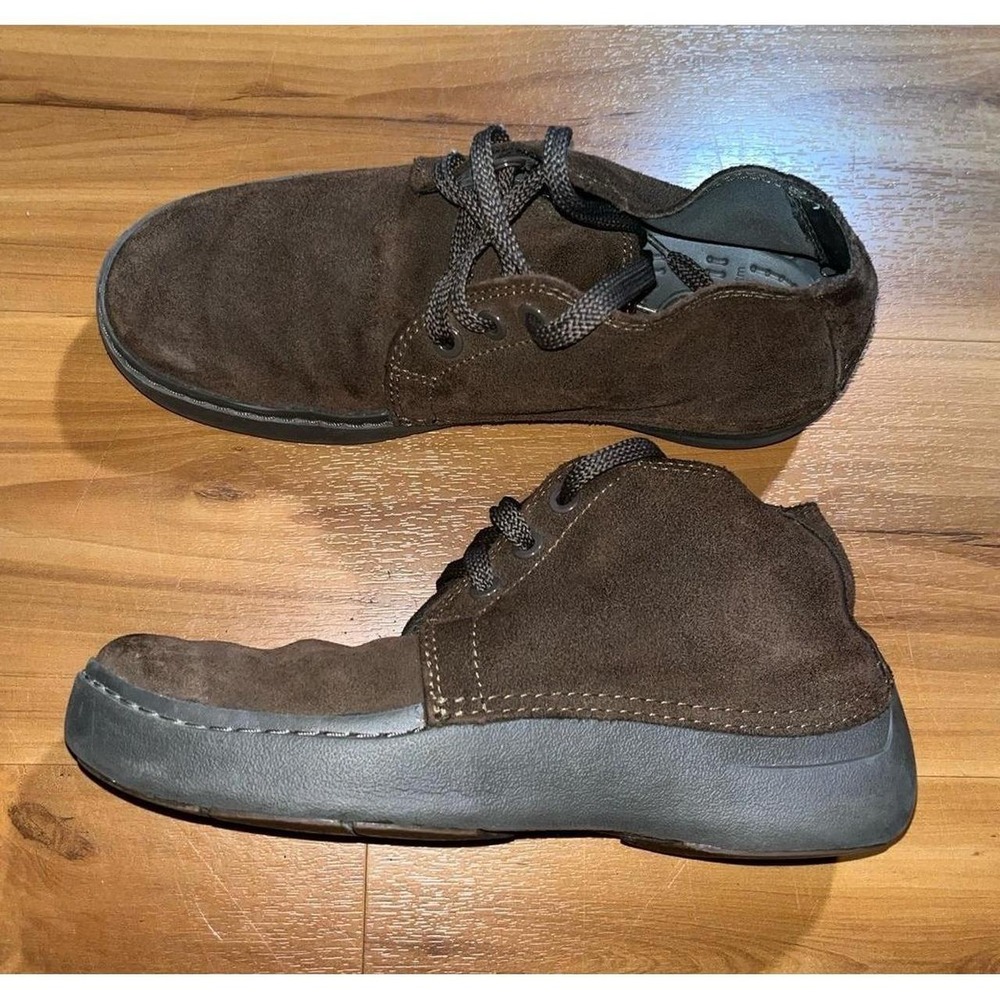 Mens Crocs Hi Cruiser Brown Suede Lace Up Ankle Chukka Boots